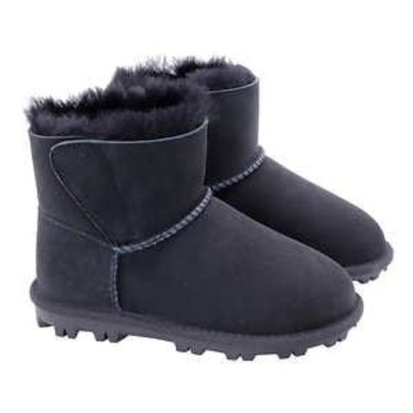 Kid's Shearling Boot, Black, 3 - Picture 1 of 1
